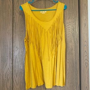 Yellow fringe tank